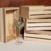 Craft crate 6 3/8"dx10"wx3 3/8"h, rustic wedding reception crates, rustic wood crates,wooden crates,wedding table risers - Image 2