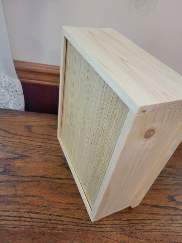 Wood Gift Crate with Sliding Top Lid - Image 6